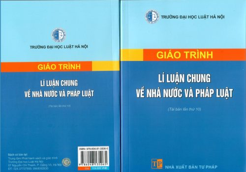 sách giáo trình Lý luận chung về nhà nước và pháp luật – Đại học Luật Hà Nội 2