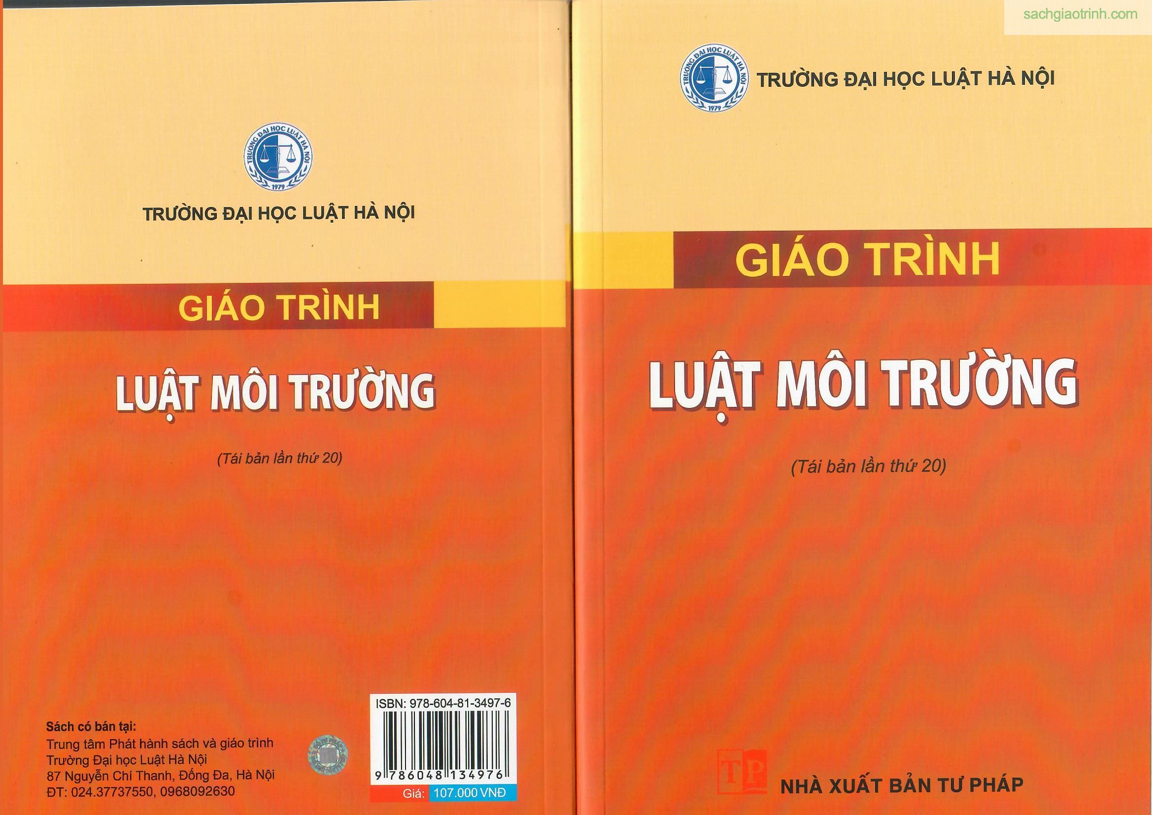 mt Sách giáo trình luật môi trường 1