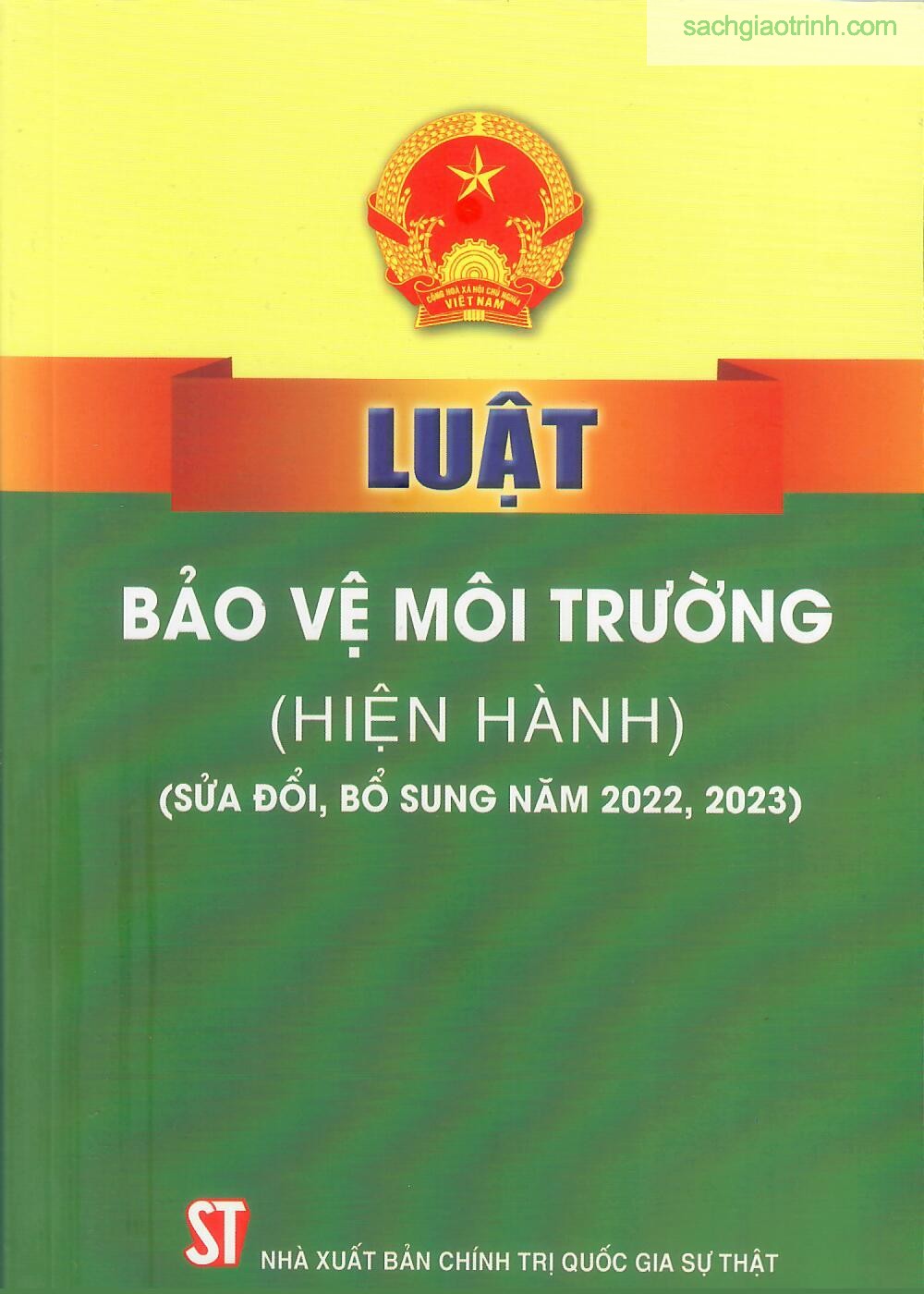 lbvmt Sách Luật bảo vệ môi trường